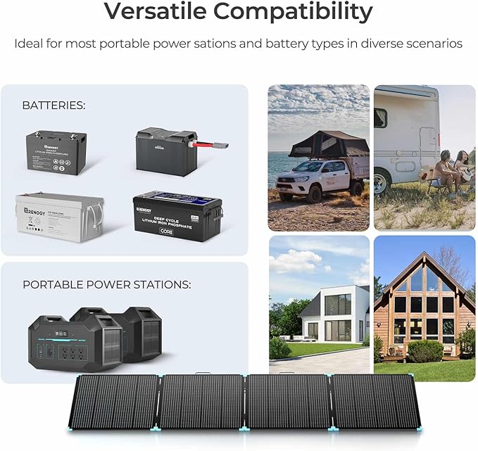 Renogy 400 Watt Solar Panel Suitcase, Portable Foldable Solar Panels for Power Station, 23% High Efficiency, Fast Installation with Sturdy Kickstands, IP67 Waterproof for RV Camping Off-Grid Blackouts
