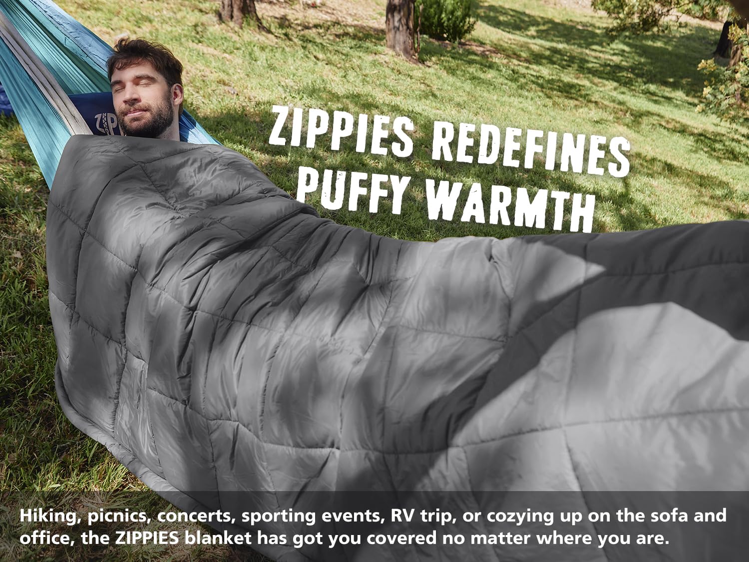 ZIPPIES 3M Thinsulate Insulation Puffy Camping Blanket for Cold Weather