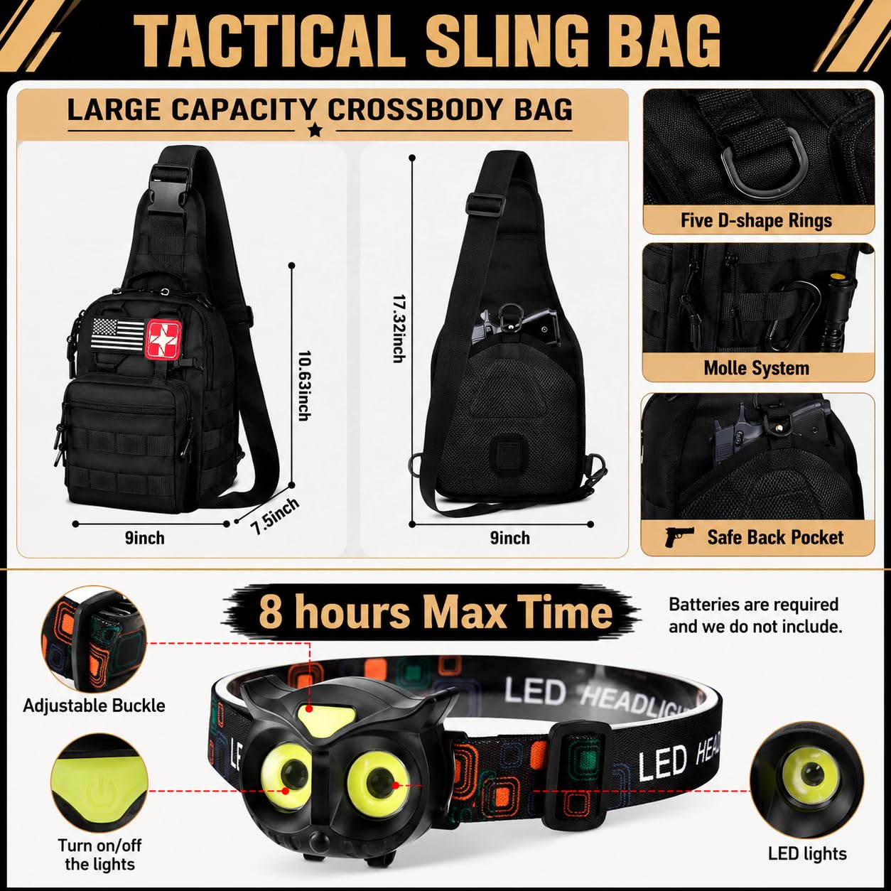 Survival Kit, 294 Pcs Survival Gear Emergency Supplies First Aid Kit