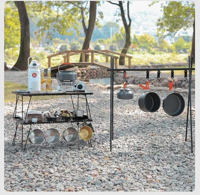 5pcs -20pcs Set TMKOOL Camping Cookware Mess Kit Outdoor Hiking Backpacking Picnic Cooking Bowl Non Stick Pot