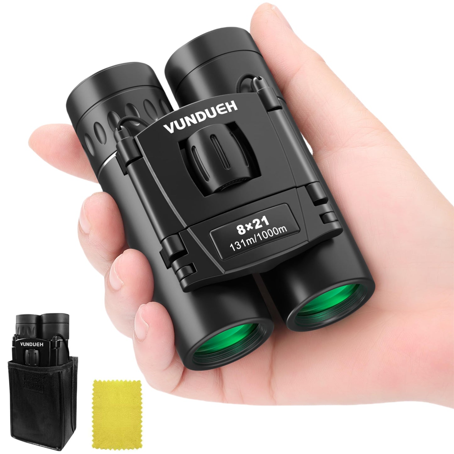 Mini Compact Binoculars for Adults and Kids - Waterproof High Powered Easy Focus Small Binocular