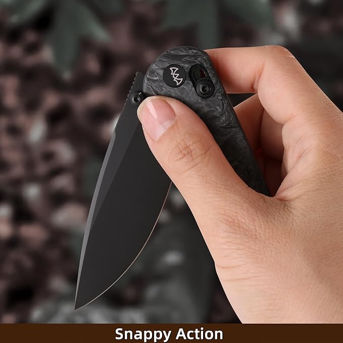 Pocket Knife, 3.23" 14C28N Blade Small EDC Knife with Clip and Crossbar Lock, Folding Knife for Men, Sharp Camping Hiking Hunting Survival Knives