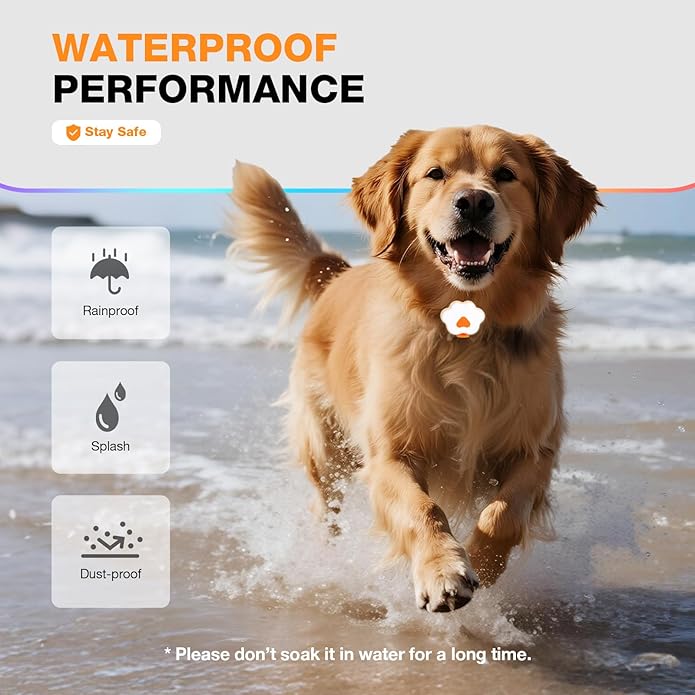 Lekereise Neon Dog Collar Lights - 6 Modes USB-C Rechargeable LED Light For Dog Collars, Waterproof & Soft Silicone Band Safety Dog Light Up Collar, for Night Walking, Running, Camping & Outdoors