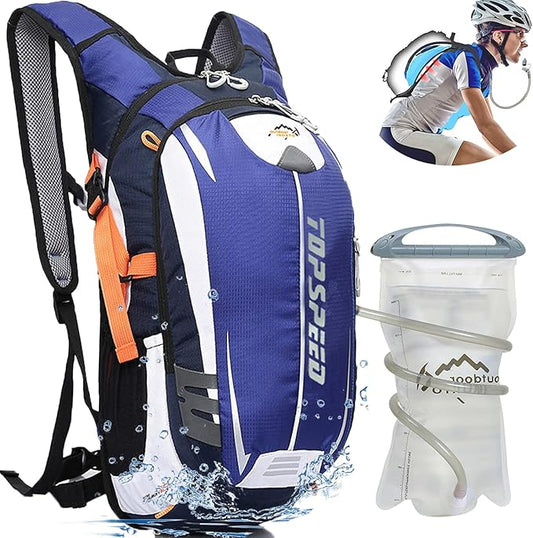 INOXTO Hydration Pack Backpackï¼?8L Hydration Pack Lightweight Water Backpack with 2L Water Bladder Bag Daypack for Hiking Running Cycling Camping Hunting for Women Men