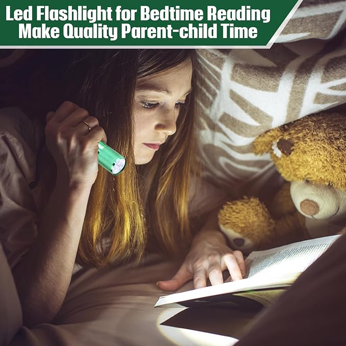 VIHOSE 20 Pcs Mini Flashlights Bulk, Bright Aluminum Handheld Flash Light with Lanyard Small LED Flashlights for Night Reading Emergency Hurricane Camping Hiking, Batteries Not Included(Green)