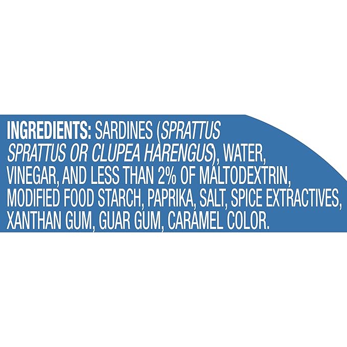 Chicken of the Sea Sardines in Louisiana Hot Sauce, 3.75 oz. Cans (Pack of 18), Wild Caught Sardines, Packaging May Vary