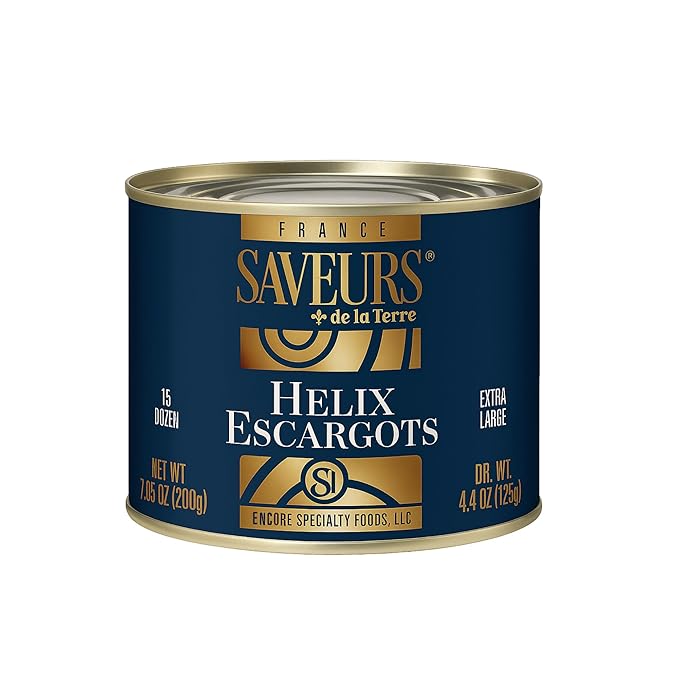 Helix Escargots | 7oz - 3 Pack | By Saveurs de la Terre | Imported from France (XL, 3 Pack) | Snails |