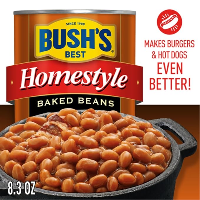 Bush's Best Baked Beans, Country Home, 4 Country Style (8.3oz), 4 Original (8.3oz), 4 Homestyle (8.3oz), (Variety Pack)