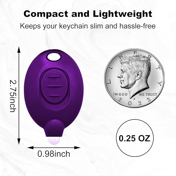 Mini UV Keychain Flashlight, LED Black Light, Portable Small UV Light, Ultra Bright 12 Lumen Tiny Flashlight for Pet Stains, Scorpions, and Document Verification (12PCS)