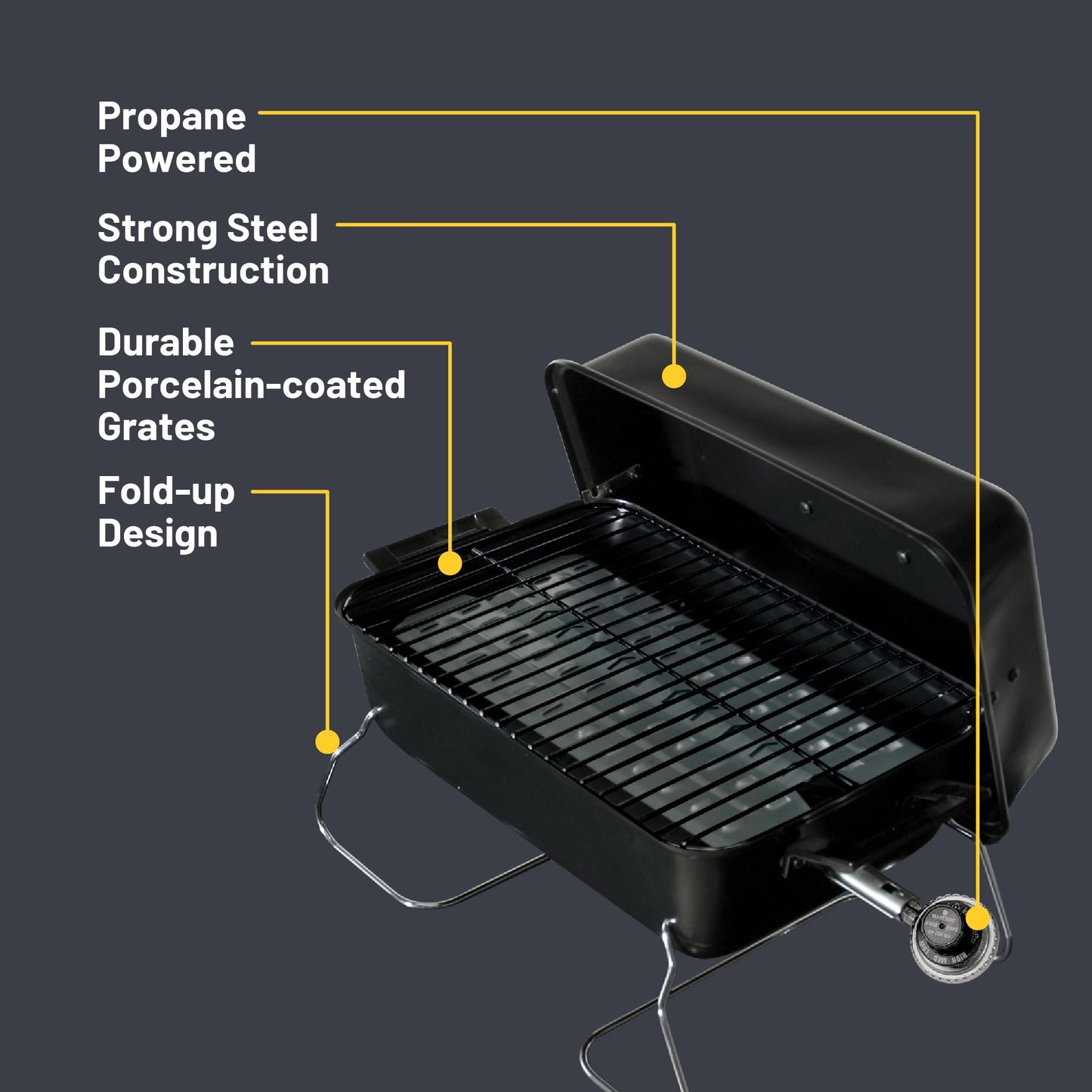 Charbroil Portable Convective 1-Burner Propane Gas Grill - 465133010