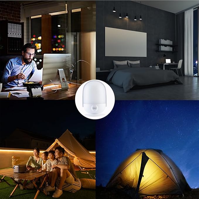 Lanterns for Power Outages, Dimmable Rechargeable Battery Operated Lights, Portable Outdoor Camping Lights for Hiking Emergency Survival (1)