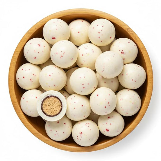NY Spice Shop Peppermint Twist Chocolate Malt Balls Party Decorations - 1 Pound Malted Milk Ball Candy Birthday Gifts - Chocolate Malted Milk Balls - Dark Chocolate Malt Ball Holiday Snacks