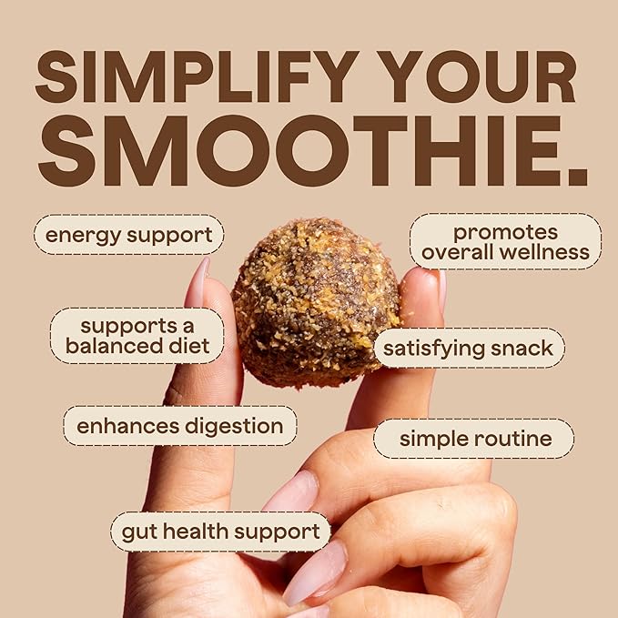 The Bomb Co. Blender Bomb, Java Jolt, Superfood Smoothie Mix With Coffee & Amino Acids for Energy Support, High Fiber 10 Servings