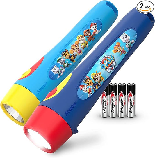 Energizer PAW Patrol Flashlights (2-Pack), Paw Patrol Toys for Boys and Girls, Great Lightweight LED Flashlights for Kids (Batteries Included)