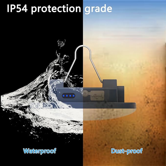 Rechargeable Camping Light TeiNewBy 4000LM 16500mAh up to 10-60 Hours Running, 5 Light Modes,LED Camping Lantern Portable,Magnetic Base for Hurricane Emergency, Outdoor, Hiking, Home and Car(80W)