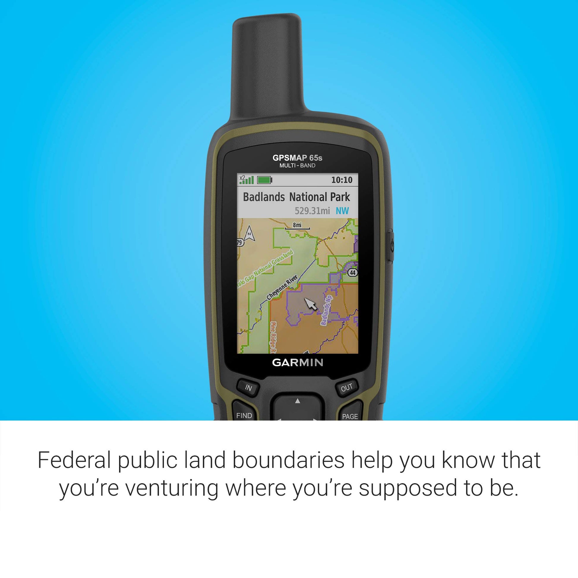 Garmin GPSMAP 65s, Button-Operated Handheld with Altimeter and Compass, Expanded Satellite Support