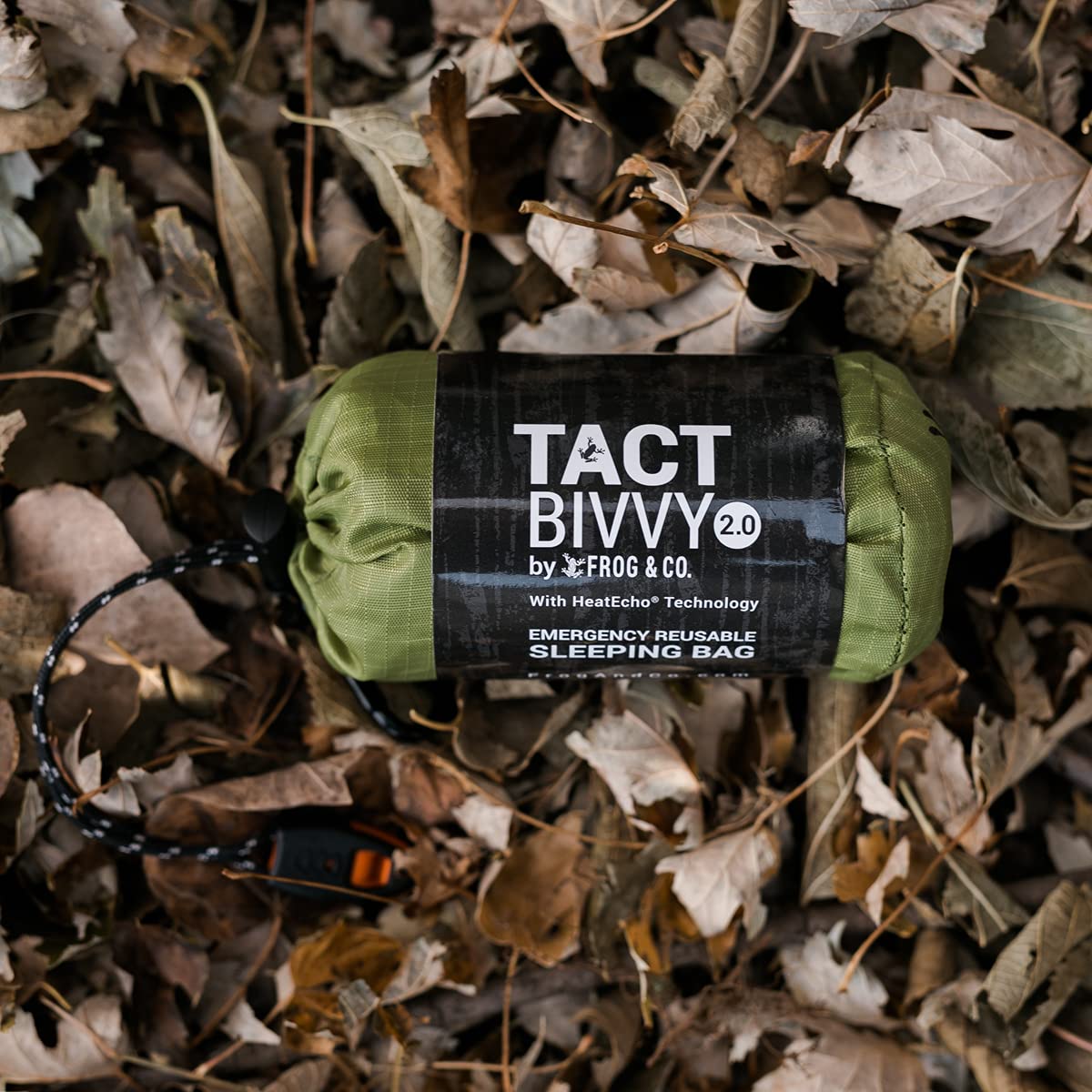 Tact Bivvy® 2.0 HeatEcho® Emergency Sleeping Bag, Compact Ultra Lightweight, Waterproof, Thermal