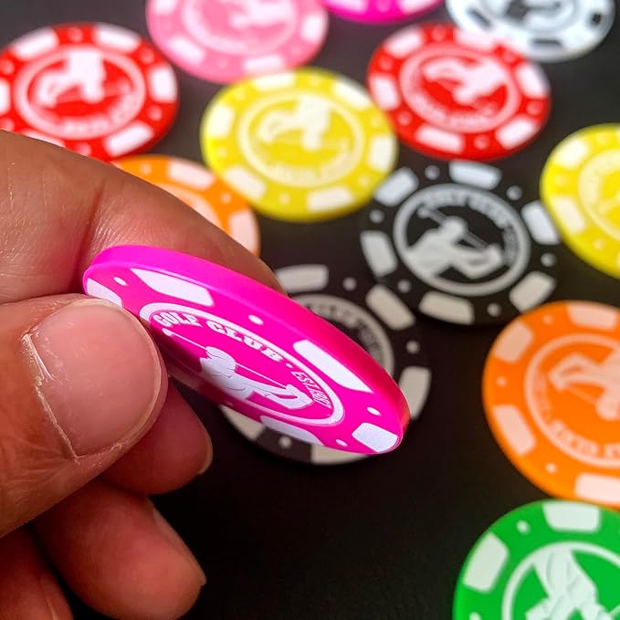 100-1000 Custom Plastic Bar Tokens Poker Chips, Personalized Your Logo or Text, Both Sided Full Color Printing