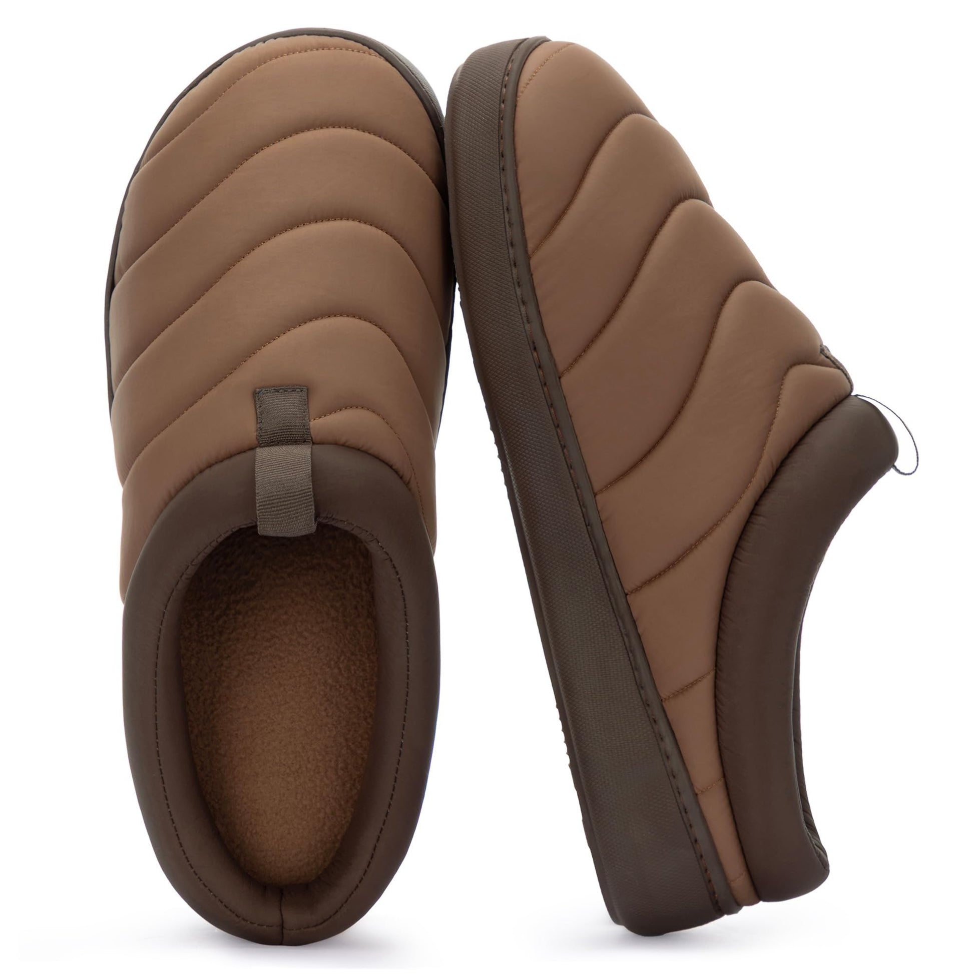 Men's Indoor Outdoor Slip On Campmate Slippers Memory Foam – Slide-in House Shoes, Cool Summer