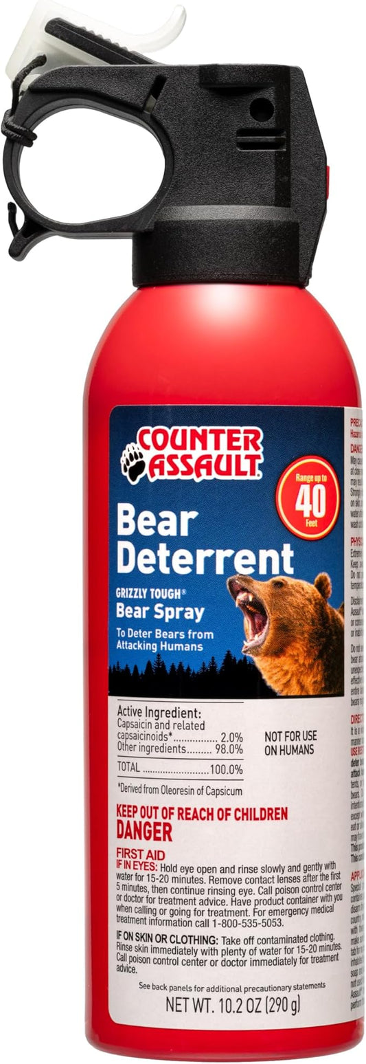 Counter Assault Bear Spray - Bears, Mountain Lions, Coyotes - Long-Range 40ft Distance - Pepper