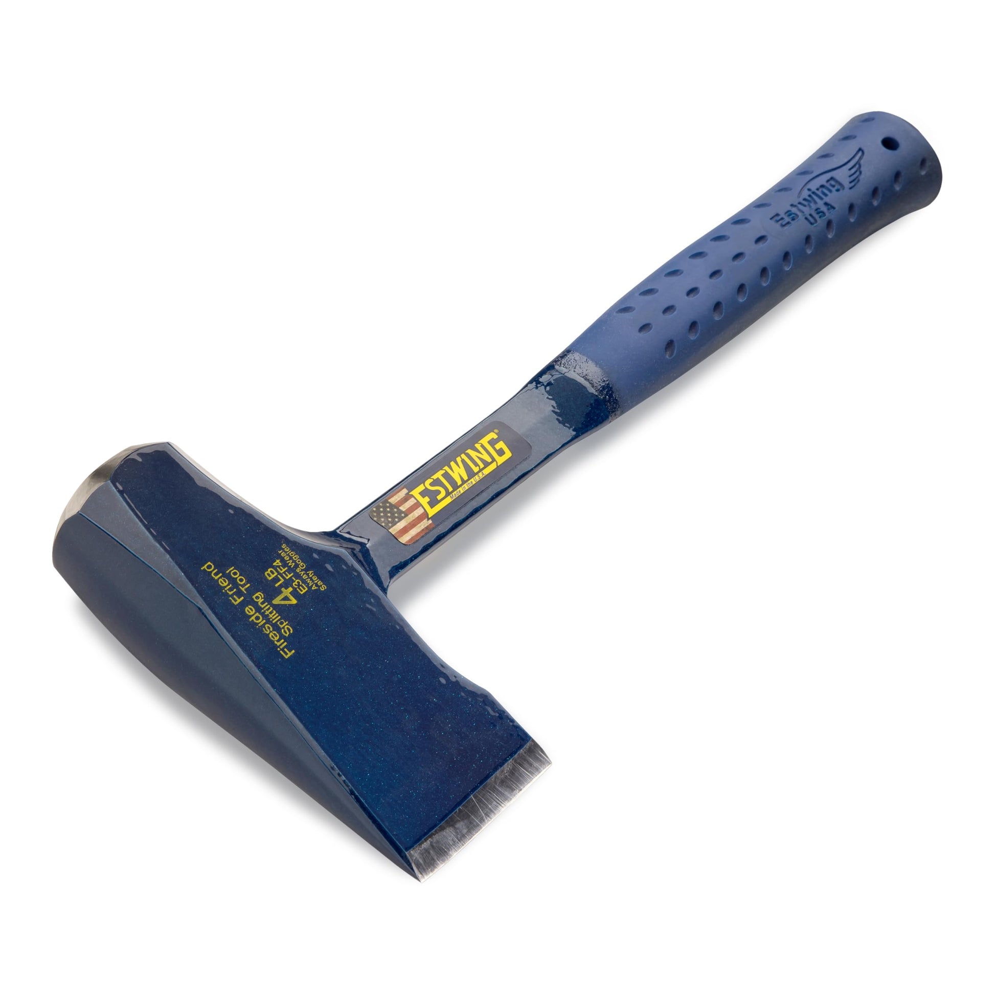 ESTWING Fireside Friend Axe - Blue USA Made 14" Wood Splitting Maul with Forged Steel Construction