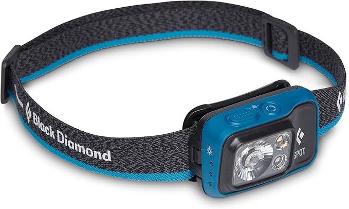 BLACK DIAMOND Spot 400 Headlamp | 400 Lumens Brightness, Dimmable | Waterproof & Durable | 3X AAA Battery Operated (Included) | Azul