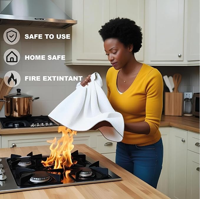 Emergency FIRE Blanket of Fiberglass ??2 Pack - 40x40 2-FIRE Suppression Safety for Home,Kitchen,Camping CAR,RV ??BE Prepared & Stay Safe Today