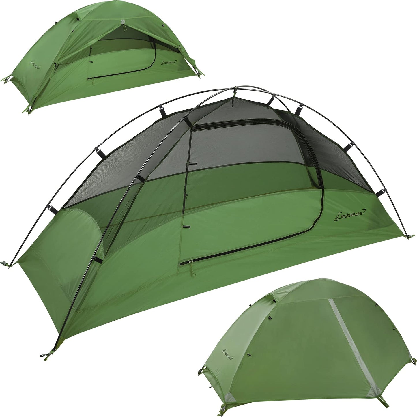 Clostnature 1 Person Lightweight Backpacking Tent, Easy Setup Tent