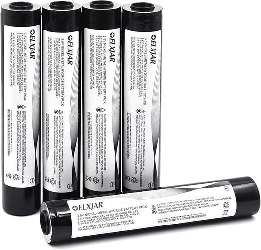 (5-Pack) 3.6V 3000mAh NiMH Rechargeable Battery Replacement for Streamlight Stinger DS LED HP XT 75175 75375 PolyStinger Pelican M9 Flashlight