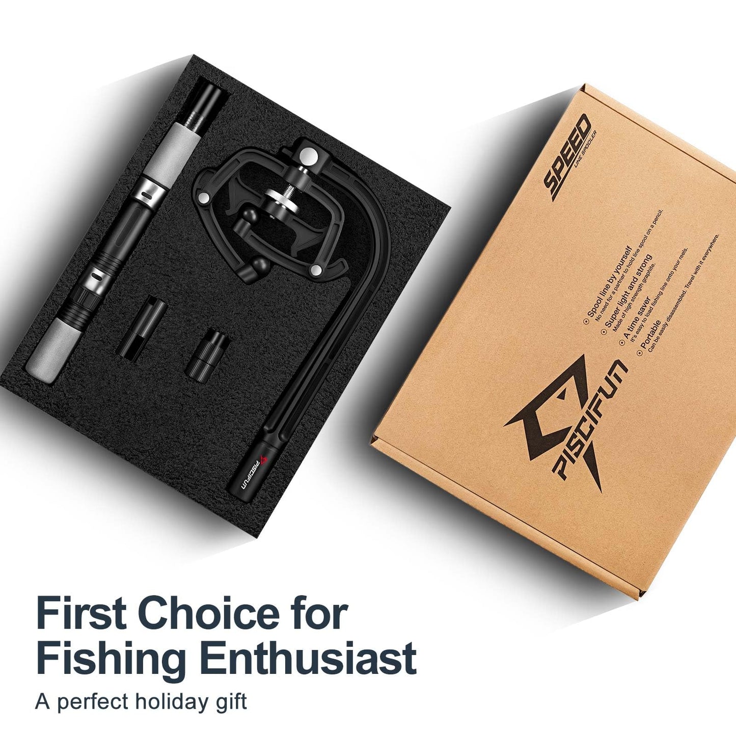Piscifun Fishing Line Spooler, Portable Winder for Fishing Reels