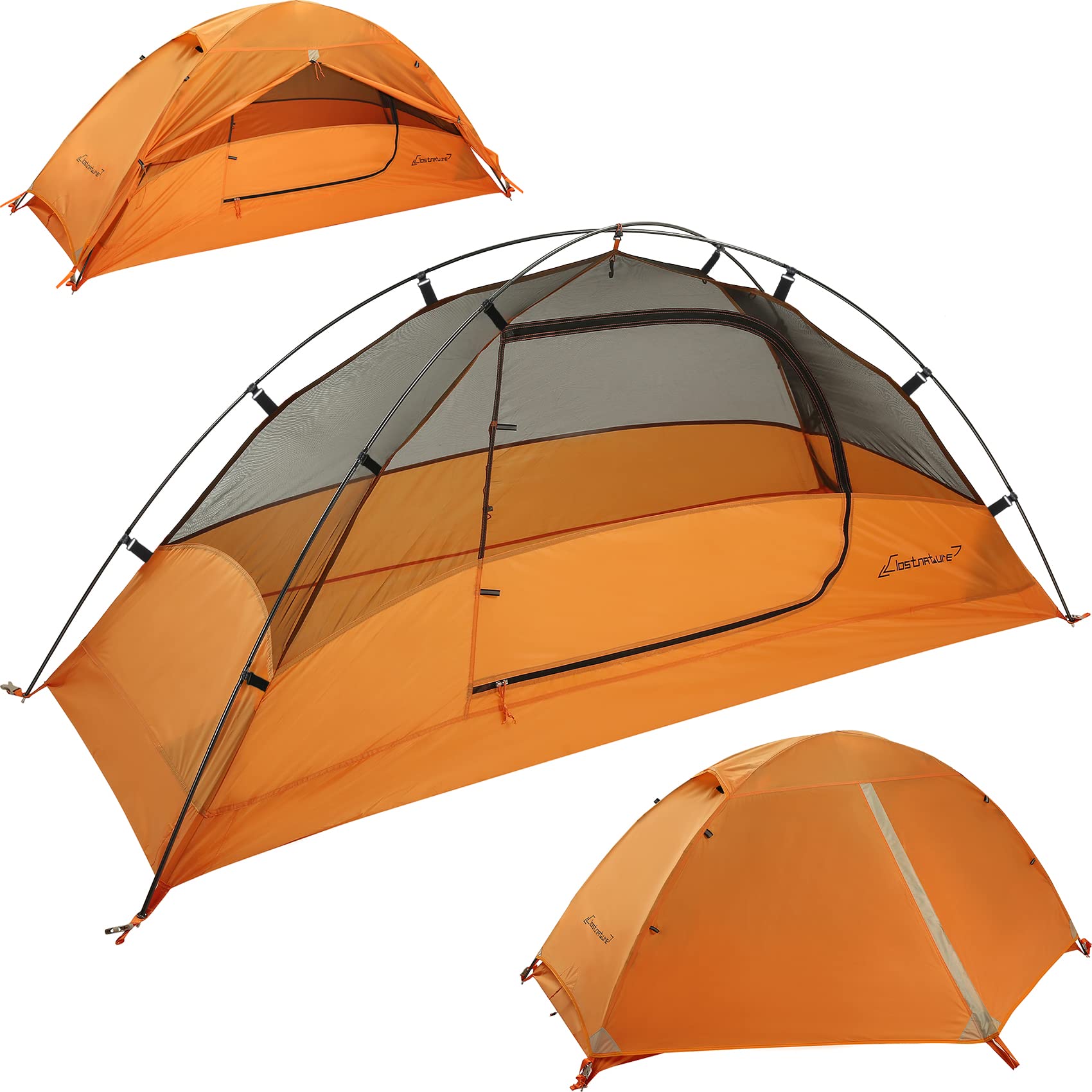 Clostnature 1 Person Lightweight Backpacking Tent, Easy Setup Tent