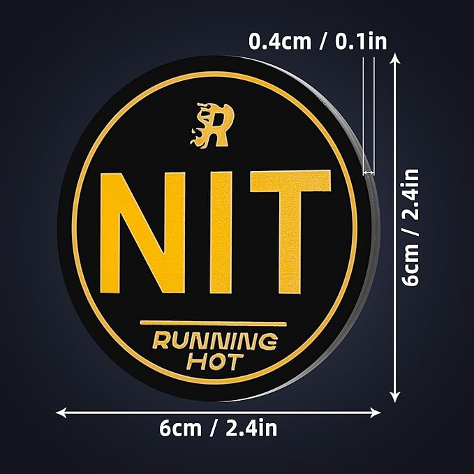 RUNNING HOT Nit Button Set for Texas Hold'em & Omaha Poker (Pack of 10) - Professional Chips for The Stand-Up Game - Enhance Your Play