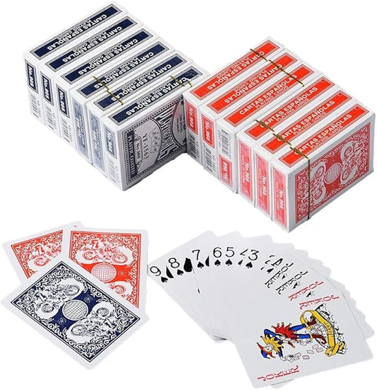 12 Pack Playing Cards, Poker Cards, Standard Index, Premium Playing Cards, Decks of Cards Bulk, Red and Blue, for Blackjack, Solitaire, Bridge, Canasta Card Game(Motorcycles and Beauties)