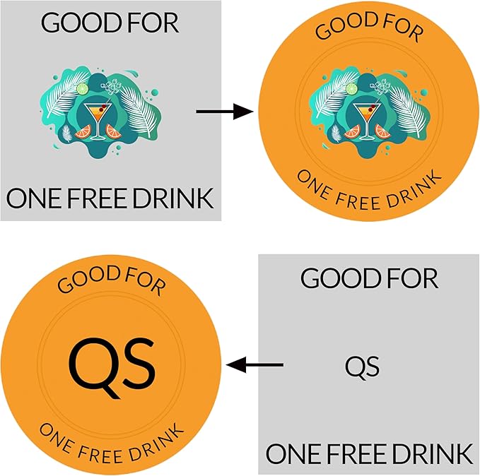 100 Custom Plastic Chips,Personalized Your Own Photo/Text/Logo on a Chip Double Sided Printing,Good for Bar Drink Token,Commemoration Day,Birthday