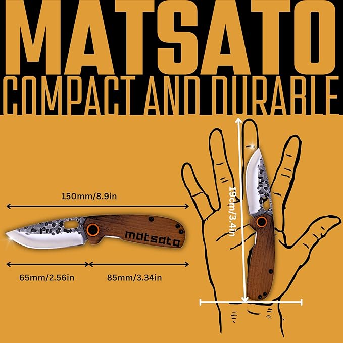 Folding Pocket Knife Small Pocket Knifes for Men & Women, EDC Camping Knive, Tactical Survival Knife, Compact Folding Knife for Hunting, Fishing, Hiking, and Outdoor Adventure 2.55 Inch blade