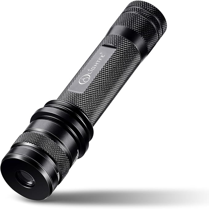 LIGHTFE-P30D Uniform UV Light Flashlight, High-Power 365nm UVLED, Suitable for ore, Jade, Pet Urine Stains, Stains, Mechanical Leak Detection, Etc., Professional-Grade Detection Tool UV Flashlight
