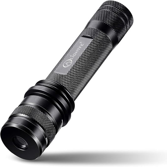 LIGHTFE-P30D Uniform UV Light Flashlight, High-Power 365nm UVLED, Suitable for ore, Jade, Pet Urine Stains, Stains, Mechanical Leak Detection, Etc., Professional-Grade Detection Tool UV Flashlight
