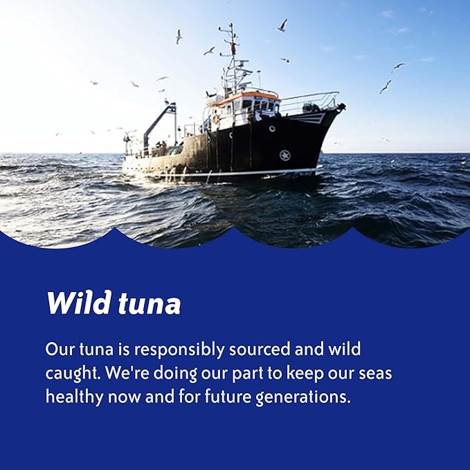 Chicken of the Sea Solid White Premium Albacore Tuna in Water, 5 oz. Cans (Pack of 4), Wild Caught Tuna
