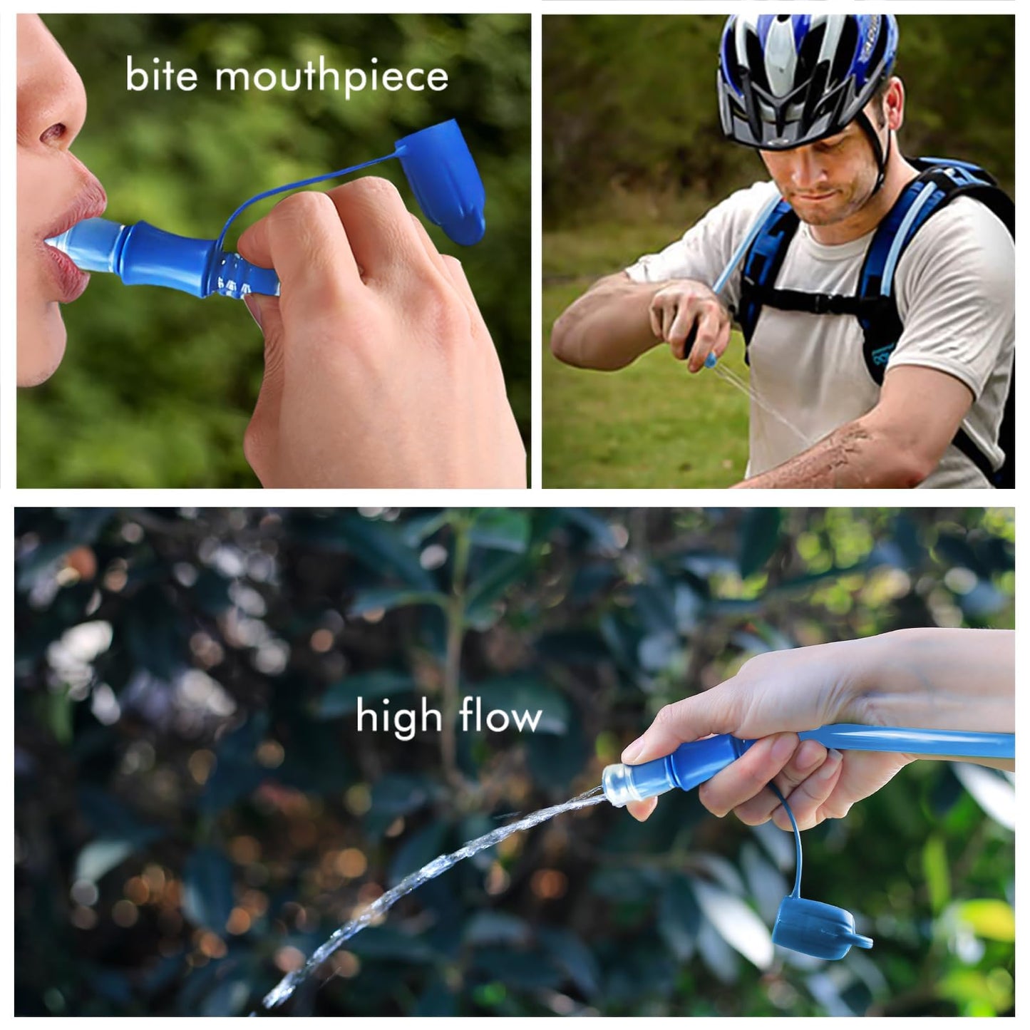 Hydration Bladder, 1.5L Water Bladder for Hiking Backpack Leak Proof Water Reservoir Storage, 1.5