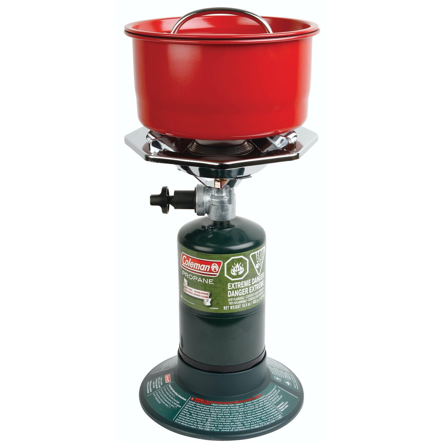 Coleman BottleTop Propane Stove with Adjustable Burner, Portable Camping/Backpacking Cooker with