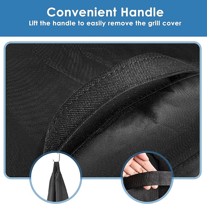 Grill Cover for Weber Genesis II 4 Burner and LX 400 Series Genesis E310 Grill, 65 Inch 7131 Heavy Duty & Waterproof, Outdoor Cover for Weber Summit 400 Series Genesis II 410,435,440 Grill