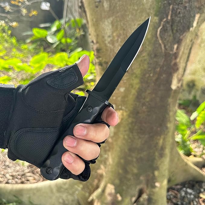Fixed Blade Knife Hunting Camping Hunting Gear Tool, Survival Kit Fishing Knife Men Stuff Lightweight Handle w/Sheath