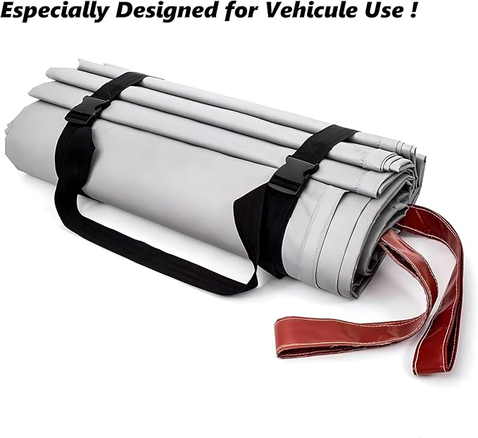 Emergency Fire Blanket for Car,Fiberglass Fire Extinguisher Blankets,Survival Safety Fire Suppression Blanket for Electric/Fuel Vehicle Accidents with Carry Bag(19.7 * 23)
