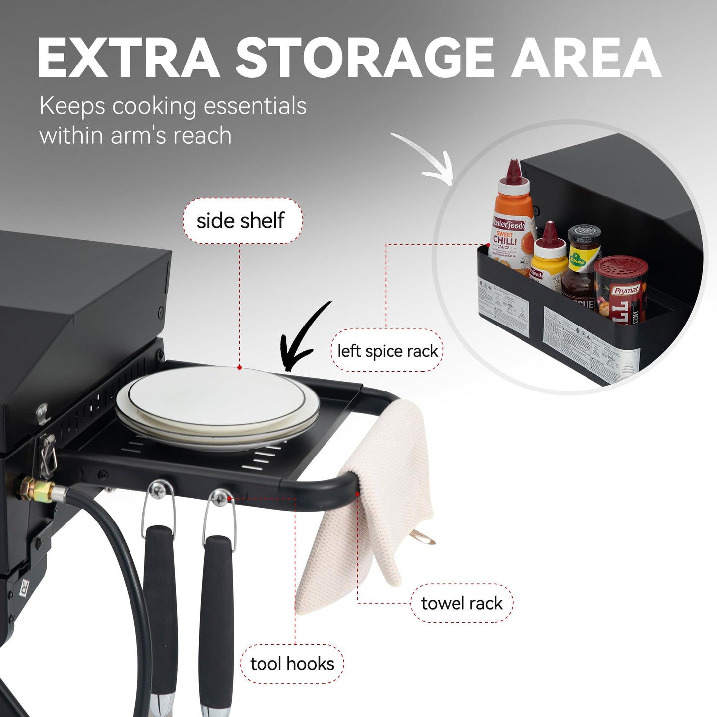 Royal Gourmet PD3001 3-Burner Propane Gas Griddle with Collapsible Stand