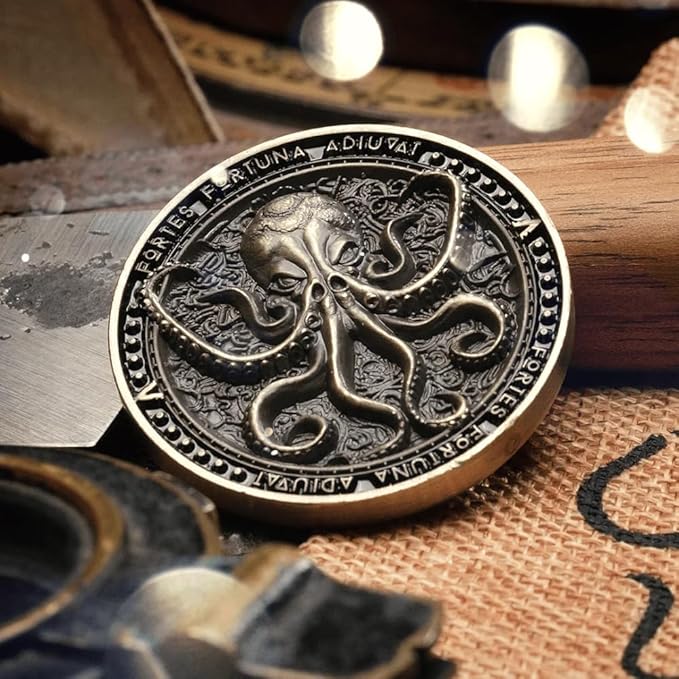 PIRATEGOLD Pirate Themed Metal Poker Chip Set 300pc for Texas Hold?™Em, Gold, Silver, Gunmetal, Bronze Coins with 2 X Card Decks, 1 X Custom Wooden Carrying Case