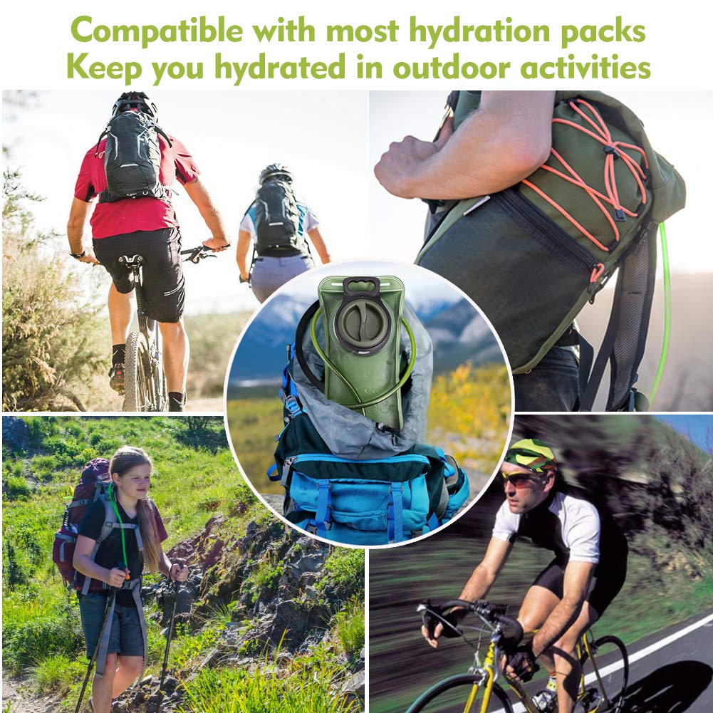Hydration Bladder, 1.5L Water Bladder for Hiking Backpack, BPA-Free Leak Proof Water Reservoir