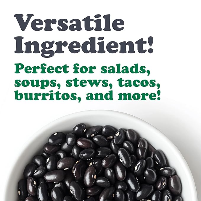 Food to Live Organic Canned Black Beans, 14 oz (Pack of 8) - Unsalted Non-GMO Frijoles Negro. Perfect for Salads, Soups, Stews. Vegan. Made in Italy
