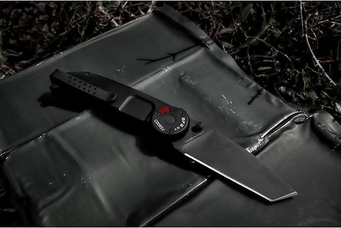 Extrema Ratio - BF2 CT (BLACK), Folding Knife, Böhler N690 steel blade hardened to 58 HRC, burnished finish, smooth anticorodal aluminum handle, dual guards, reversible clip, compact and durable