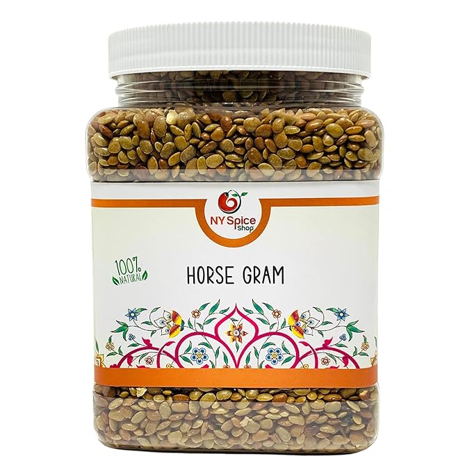 NY SPICE SHOP Horse Gram Lentils ??5 Pound Horse Gram ??Indian Kulthi Beans ??Muthira Seeds ??Macrotyloma uniflorum ??Full of Fiber & Protein