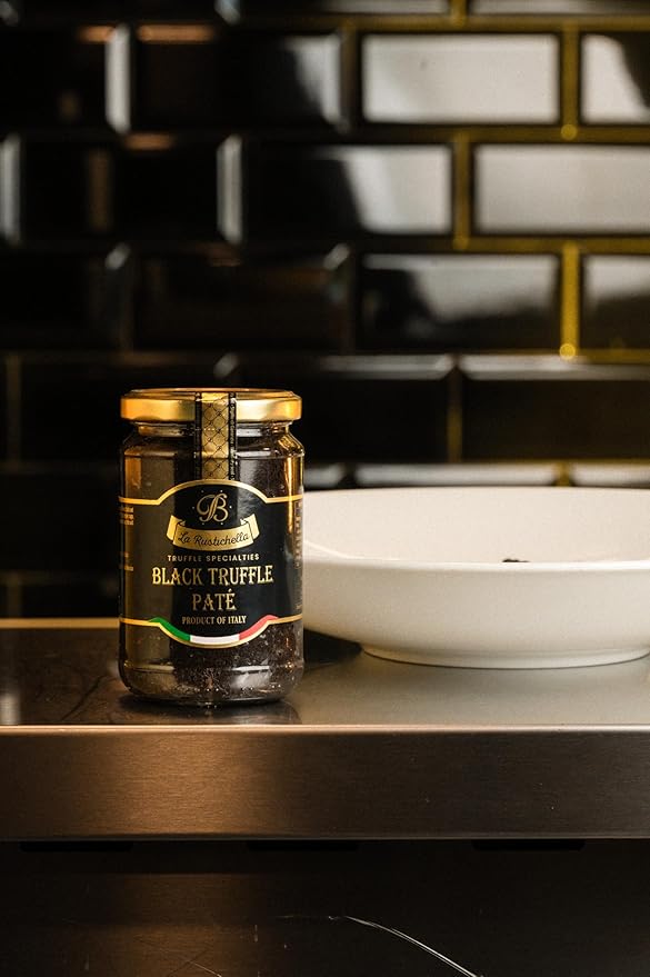 La Rustichella - Black Truffle Patè 3.17 oz (90 gr) - 100% Made in Italy | Vegan, Gluten-Free, Cholesterol-Free